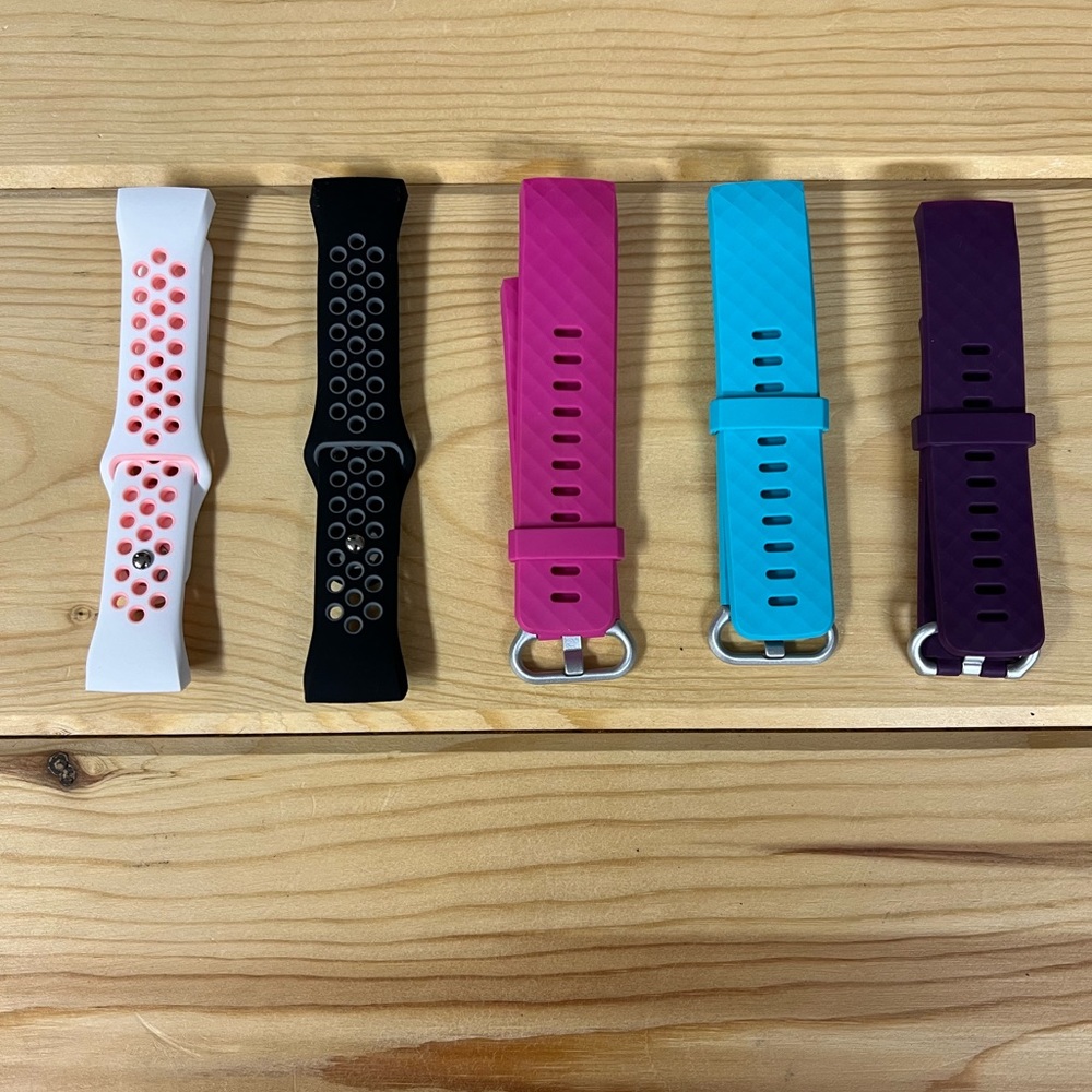 5 Replacement Bands for FitBit Charge 3 Watch/Fitness Tracker